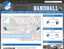 Tablet Screenshot of handball-calbe.de